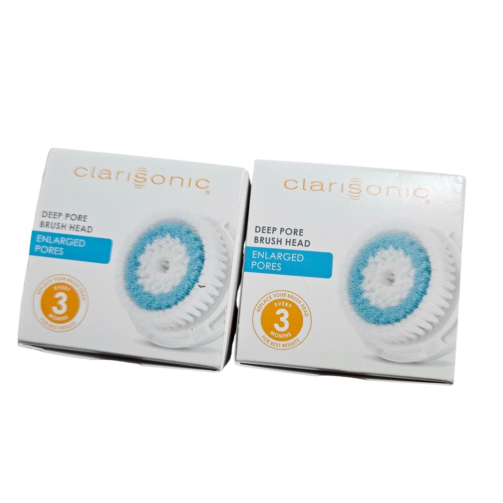 Lot of 2 Clarisonic Deep Pore Brush Head Replacement for Enlarged Pores PBL08354